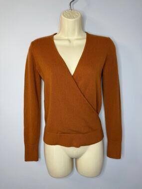 Everlane Cashmere Faux Wrap Sweater V Neck Soft Women's XXS